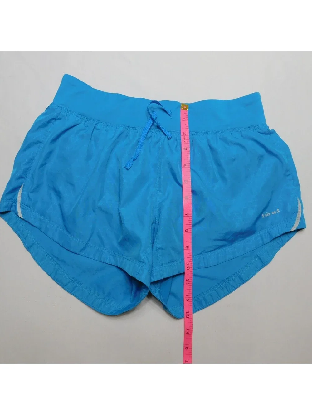 Hind Women's Electric Blue Geometric Print Running Workout Shorts Size Small S